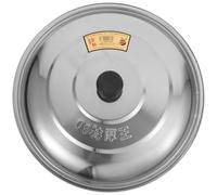 Alipis Couvercle De Casserole 33 cm En Inox Couvercle De Poêle Et Wok Avec Bouton Rond De Pot Multifonctions Pour Marmite Poêle Soupe Et Cuisine Maison