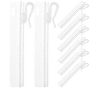 Alipis Crochets Rideaux Réglables en Plastique 50 Pièces Accessoires pour Tringles À Rideaux Ajustement Facile pour Fenêtres Et Portes 3.74 X 0.98 X 0.39 Pouces