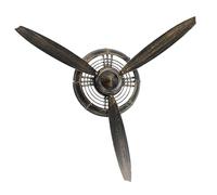 Alipis Décoration murale créative hélice avion vintage en fer, applique murale rétro pour bureau, salon, accessoire de décoration intérieure