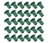 Alipis Embouts de Protection pour Tuteur de Plante PVC Vert 48 Pièces | Installation Facile et Flexible, pour Canne en Bambou Extérieur, Accessoires de Sécurité pour Jardin