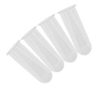 Alipis Ensemble de 4 Vases Tubes à Essai en Verre pour Hydroponie, Propagation de Plantes, Design Gain de Place et Résistant, pour Bureau ou Chevet