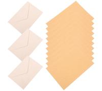 Alipis Ensemble D'enveloppes Polyvalent et Papier à Lettres en Papier Lisse Motif Élégant, Style Simple, Kit Papeterie Vintage pour Correspondance et Bureau