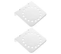 Alipis Ensemble D'équerres d'angle en Acier Inoxydable 2pcs, Support en L Robuste pour Poteaux de Clôture Électrique, Stabilité Renforcée pour Usage Agricole et Pâturage