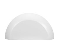 Alipis Étagère Murale Flottante 30x14x3 Cm Semi-Circulaire en Bois Blanc Design Rustique et Naturel, Facile à Nettoyer pour Décoration Intérieure