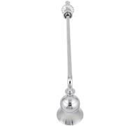 Alipis Éteignoir à Bougie en Métal Argenté Portable avec Long Manche Compact pour Hôtels et Cérémonies Style Vintage Rustique Élégant avec Bouchon D'extincteur