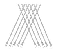 Alipis Fourchette à Huître en Acier Inoxydable Argenté, Lot de 10 Pièces Multifonctions pour Fruits de Mer, Ustensile la Cuisine INOX Sûr