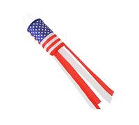 Alipis Girouette Drapeau Américain en Polyester, Décoration Extérieure | Design Étoiles et Rayures, Effet Flottant au Vent, pour Jardin et Écoles, Style Suspendu