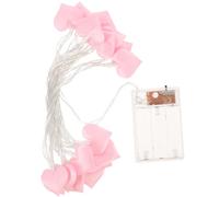 Alipis Guirlande Lumineuse Coeur Tissu LED Mètres Décoration Intérieure Féerique pour Saint-Valentin Atmosphère Romantique Et Festive