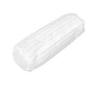 Alipis Housse Traversin Blanche, Protège-Oreiller Cylindrique Fermeture Éclair Cachée, Tissu Doux et Respirant, pour Soutien du Cou, 15x50cm
