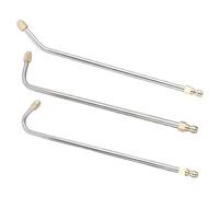 Alipis Kit 3 Pièces de Lances Télescopiques en Acier Inoxydable pour Nettoyeur Haute Pression avec Baguette d'eau Coudée 90° pour Nettoyage Haute Pression Air Conditionné et Gouttières