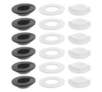 Alipis Kit de Joints de Réservoir de Toilette Caoutchouc avec Écrous à Ailettes de Joints Étanchéité pour Valve Arrivée Eau de Réparation pour Fuites Compatible Plupart des Modèles