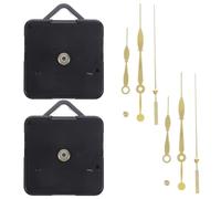 Alipis Kit de Mécanisme de Remplacement D'horloge Silencieux 2 Sets Aiguilles en Plastique Noir pour Réparation et Remplacement Chambre ou Bibliothèque