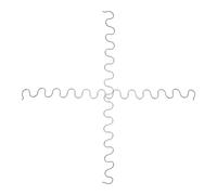 Alipis Kit de Réparation de Ressorts Serpentins en Métal Argenté 2 Pièces Support Ergonomique sans Outil pour Canapé et Chaise pour Meubles et Coussins D'assise