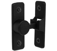 Alipis Loquet de Porte de Grange à 90 Degrés Lumineux, Noir | Verrou à Bascule, Alliage de Zinc, Pose Adhésive, Commande Main, Ruban Auxiliaire