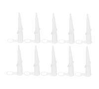Alipis Lot de 10 Embouts en Silicone Blanc pour Appareil à Calfeutrer Buse Rotative à 360 Degrés et Ouverture Filetée pour Application Précise de Mastic Professionnel