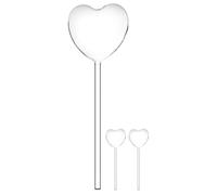 Alipis Lot de 3 Globes d'eau en Verre de Cœur pour Arrosage Automatique des Plantes, Dispositif D'irrigation Mains pour Jardin Intérieur et Bonsaïs