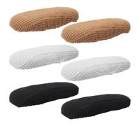 Alipis Lot de 3 Paires de Housses D'accoudoirs Élastiques en Tissu pour Chaises de Bureau, Protection Facile à Installer, Décor Élégant pour Bureau et Maison