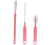 Alipis Lot de 3 Set de Set de Brosses de Nettoyage pour Tasses et Pailles, Brosses en Nylon Abs Crochet Suspendu, Flexible pour Nettoyer Parois Intérieures