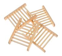Alipis Lot De 4 Mini Égouttoirs À Vaisselle en Bois pour Salle De Bain Et Cuisine
