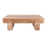 Alipis Marche Pied Bois Compact, Repose-Pieds de Salon, Tabouret Pied Bois en Bois, Structure Stable et Peu encombrante, pour Adultes, intérieur et extérieur, Bureau et Chambre