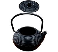 Alipis Mini Théière en Fonte Noire Style Rétro Traditionnelle pour Décoration Maison et Bureau, Ornement Créatif et Fonctionnel en Fer Solide