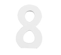 Alipis Numéro de Table en Bois Blanc 8 Cm Décoration Mariage Anniversaire DIY Précision Découpé