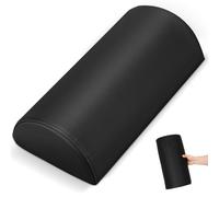Alipis Oreiller Demi-Rond en Mousse à Mémoire de Forme pour Table de Massage, Coussin Traversin Noir Housse Amovible, pour Salon de Beauté et Spa