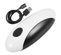 Alipis Ouvre-boîte Électrique Rechargeable Usb, Arrêt Automatique, Coupe | Acier Inoxydable et Abs, Bouton Unique, Capteur Intelligent, pour Boîtes et Bocaux, Petites Cuisines