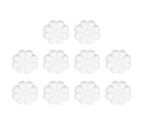 Alipis Pastilles adhésives murales fleur en PU 10 pièces coussinets amortisseurs auto-adhésifs pour table et armoire protection murale anti-chocs