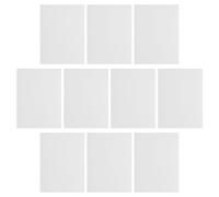 Alipis Patchs de Réparation pour Revêtement Mural en Pvc Blanc Autocollants, 10 Feuilles, Facile à Nettoyer et Amélioration Esthétique, Adaptés pour Magasins et Bureaux