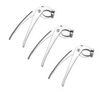 Alipis Pinces à Vaisselle et Multifonctions Lot de 3 Anti-brûlure en Alliage D'aluminium Épais, Antidérapantes Sécurité pour Bols et Plats Accessoires Pratiques Cuisine et Barbecue