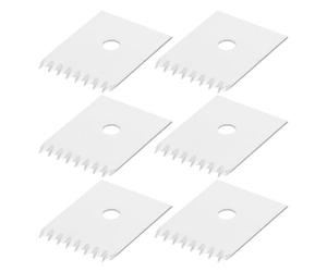 Alipis Plant Tape Gun Spare Blade, 6pcs Acier Inoxydable Argenté, Quick Replacement, ensures Clean Cuts, for Garden and Orchard, Reduces Branch Tearing on Grapes and Fruit Vine