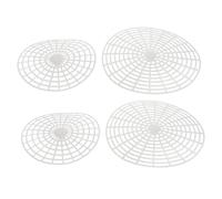 Alipis Plaques de Presse pour Bocaux de Fermentation 22 Cm 17 Cm, Presse à Grille en Plastique Sûr, Outil de Fermentation Légumes, pour Choucroute et Pickles, Lot de 4 Pièces, Usage