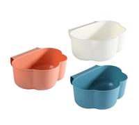 Alipis Plastique Poubelle Suspendue Couvercle 3 Pièces pour Placard | Format Compact, Fixation Porte de Meuble ou Tiroir, Usage sous Évier, Collecte Rapide au Quotidien