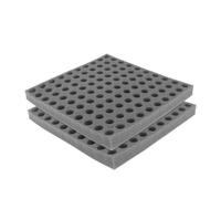 Alipis Plateau Germoir Hydroponique en Éponge Noire pour Culture Hors-Sol sans Terre, Économie D'espace, pour Jardin et Légumes Racines, Lot de 2 Feuilles