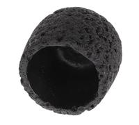 Alipis Porte-allumettes en Béton Noir Grosse Capacité, Bocal Décoratif Élégant pour Bougies et Tâches Cuisine, Contenant Minimaliste pour Allumettes et Rangement Pratique