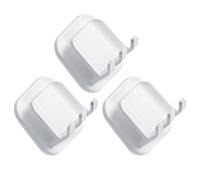 Alipis Porte-gobelets Mural Blanc en PP sans Perçage, Support Mural 3pcs pour Rangement de Salle de Bain, pour Organiser Brosses à Dents et Accessoires