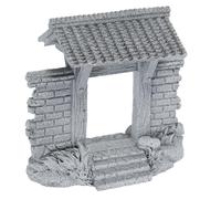 Alipis Porte Miniature en Grès pour Pot de Bonsaï et Terrarium Mousse, Design Réaliste, Décor de Bureau et Micro-Paysage, Entretien Facile et Gain de Place