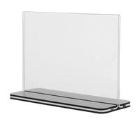 Alipis Présentoir à Prospectus en Acrylique, Porte-affiche de Table T Noir, Format A5, Présentoir de Table pour Menus et Publicités
