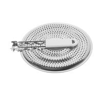 Alipis Protection Gaziniere 4 Feux A Gaz Coussin Isolant pour Poêle en Acier Inoxydable, Diffuseur de Chaleur pour Cuisinière à Gaz, Support Robuste et Léger Cuisine