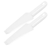 Alipis Raclette Multifonction pour Essorer la Serpillière Plate 2pcs en Plastique Blanc Accessoires Pratiques pour Balai Nettoyage Rangement Suspendu, pour Nettoyer la Plupart