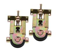 Alipis Roulette pour Porte Coulissante Miroir Roulement à Billes Pom, Boîtier Acier Embouti, Réglable en Hauteur, Quincaillerie pour Meubles et Armoires, Lot de 2, Remplacement