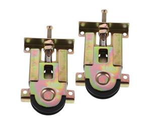 Alipis Roulette pour Porte Coulissante Miroir Roulement à Billes Pom, Boîtier Acier Embouti, Réglable en Hauteur, Quincaillerie pour Meubles et Armoires, Lot de 2, Remplacement