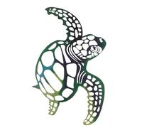 Alipis Sculpture Murale Tortue en Fer Décorative pour Intérieur et Extérieur, Art Mural en Métal Pratique et Élégant pour Décoration Murale Unique