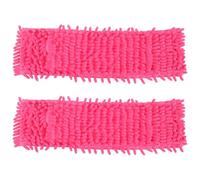 Alipis Serpillères de Rechange Rouges en Chenille pour Balai à Serpillère, Absorption d'eau, Lot de 2, Nettoyage Professionnel des Sols et Coins
