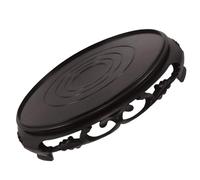 Alipis Socle Rond en Plastique Couleur Café pour Pots de Fleurs, Facile à Nettoyer, Stockage Pratique, pour Plantes en Intérieur et Espace de Vie Moderne