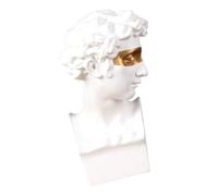 Alipis Statue de David pour Décoration Intérieure Figurine Artisanale Élégante Design Délicat en Résine Blanche pour Maison et Bureau