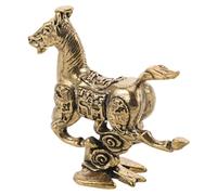 Alipis Statuette Cheval en Laiton Massif, Décoratif Artisanal, Année 2026 | Gravure Délicate, Détails Réalistes et Éclat Solide, pour Table D’entrée, Salon, Présent