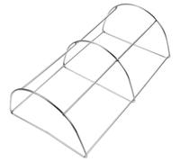 Alipis Support à Rôtir Barbecue en Acier Inoxydable Pliable pour Camping | Argenté, Nettoyage Facile et Usage Pratique, pour Pique-niques Extérieur et Cuisson au Feu de Camp