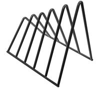 Alipis Support de Bureau en Fer Noir Triangulaire - Présentoir à Dossiers et Porte-Livres pour Organisation de Fichiers Organiseur de Courrier Étagère de Rangement Compacte pour